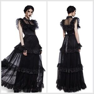 New Dolls Kill x Widow CELESTIAL EYE MAXI DRESS, New with Out Tags